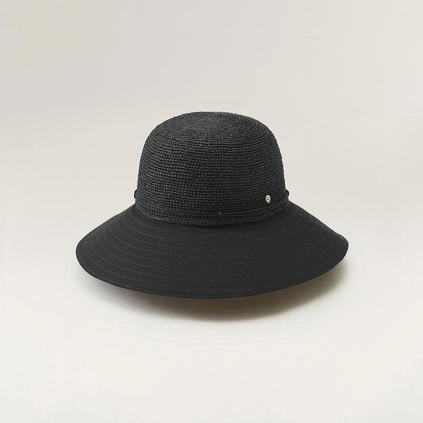 helen kaminski Kalola Hat Medium Brim Charcoal/Black