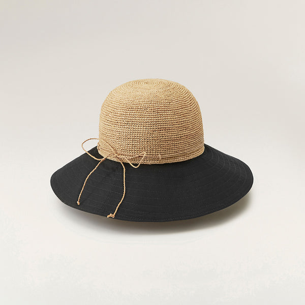 Helen Kaminski Kalola Hat Medium Brim Natural/Black