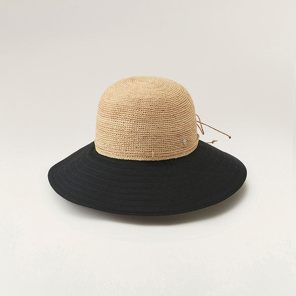 helen kaminski Kalola Hat Medium Brim Natural/Black