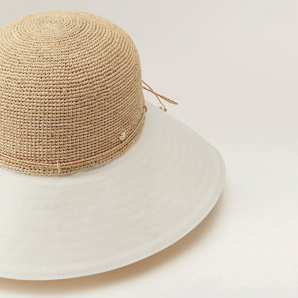 Helen Kaminski Kalola Hat Medium Brim Natural/Off White