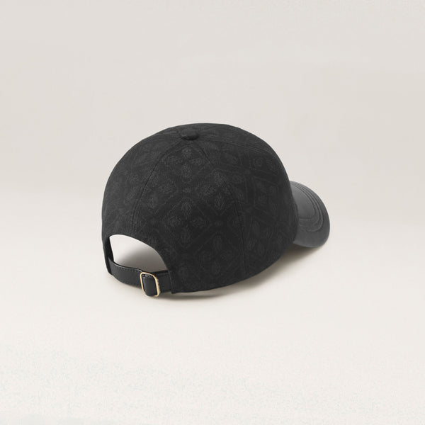 Helen Kaminski Kennedy Jacquard Cap Hat Cap Jacquard Black