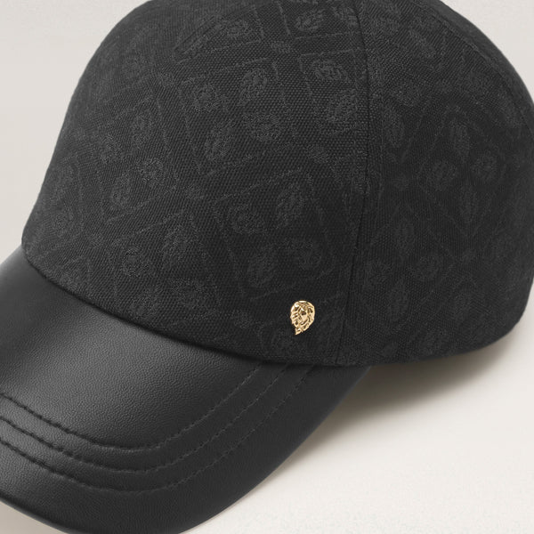 Helen Kaminski Kennedy Jacquard Cap Hat Cap Jacquard Black