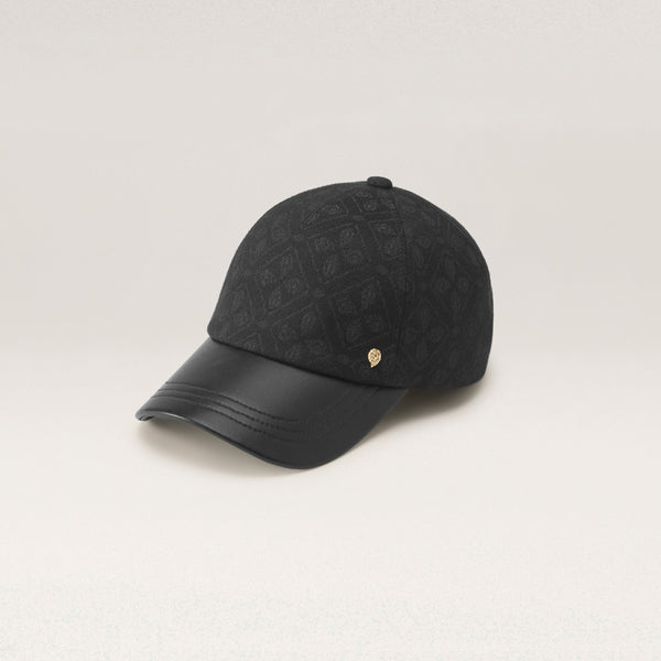 helen kaminski Kennedy Jacquard Cap Hat Cap Jacquard Black