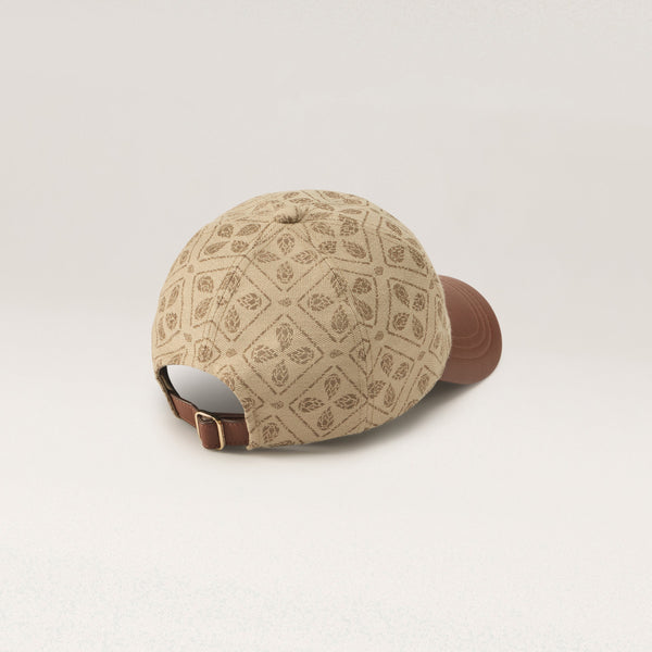 Helen Kaminski Kennedy Jacquard Cap Hat Cap Jacquard Latte