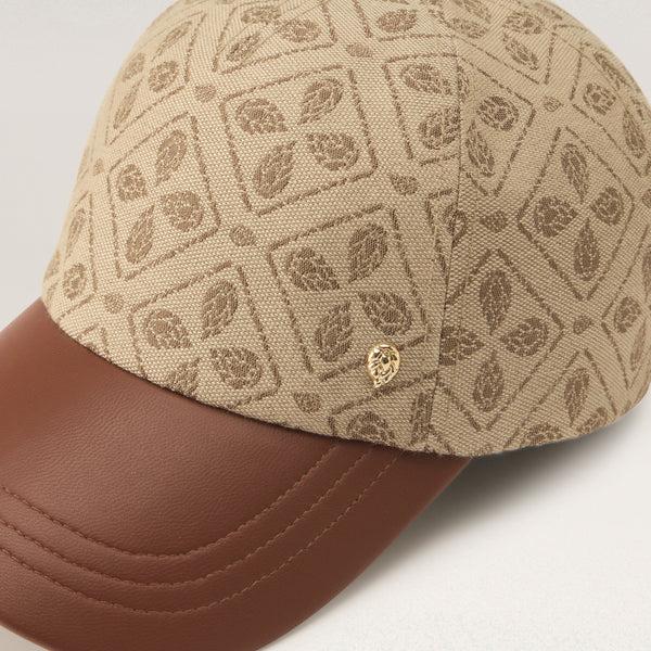 Helen Kaminski Kennedy Jacquard Cap Hat Cap Jacquard Latte