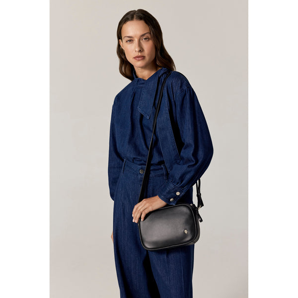 Helen Kaminski Libi Leather Camera Bag Bag Cross Body Black