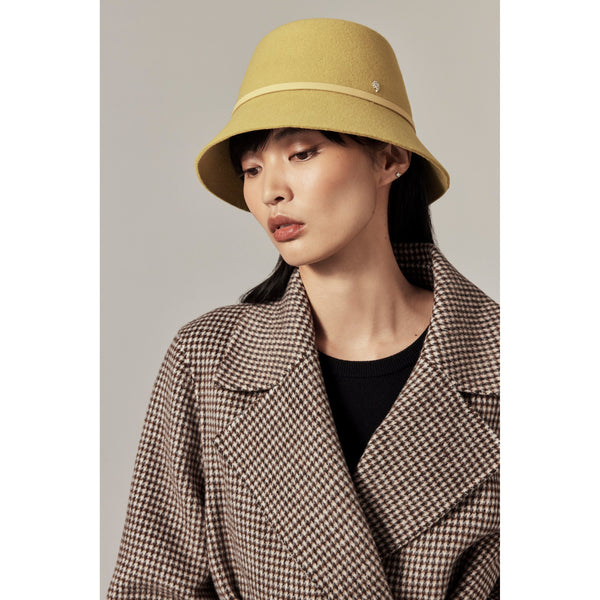 Helen Kaminski Liv Wool Bucket Hat Bucket Chartreuse