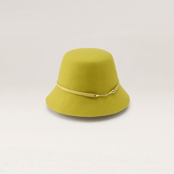 Helen Kaminski Liv Wool Bucket Hat Bucket Chartreuse