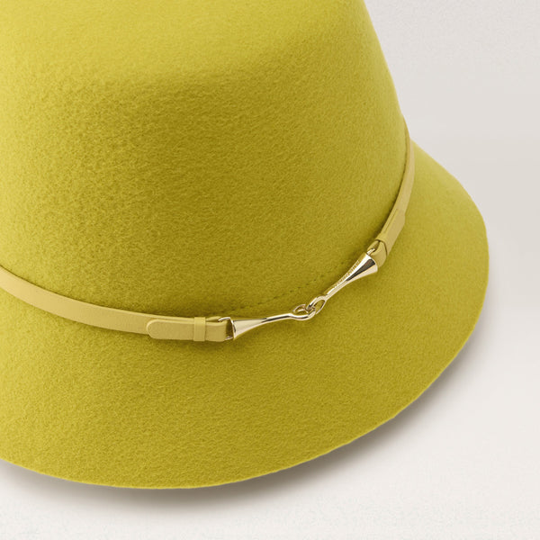 Helen Kaminski Liv Wool Bucket Hat Bucket Chartreuse