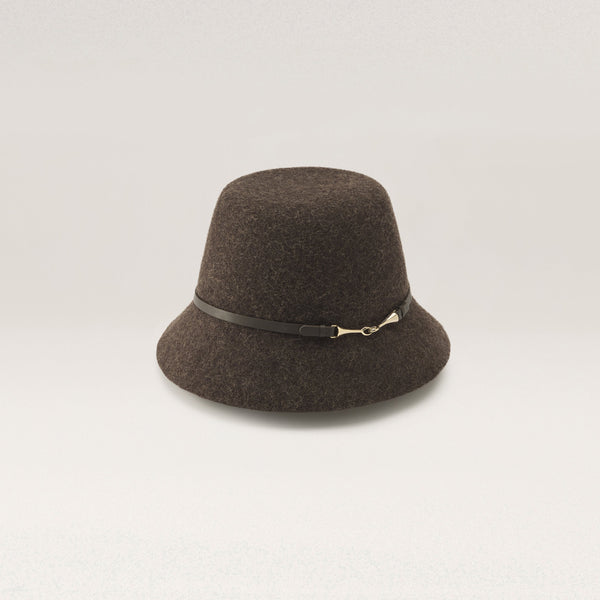 Helen Kaminski Liv Wool Bucket Hat Bucket Chocolate