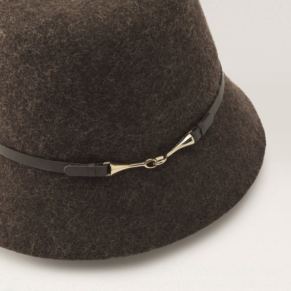 Helen Kaminski Liv Wool Bucket Hat Bucket Chocolate