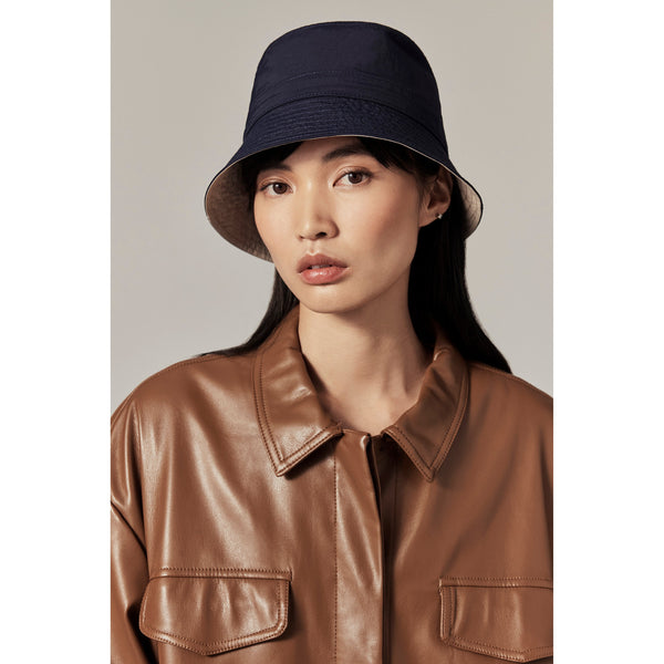 Helen Kaminski Mack Reversible Bucket Hat Bucket Navy