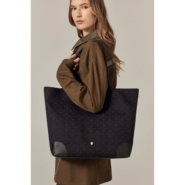 Helen Kaminski Matale Jacquard Tote Bag Tote Jacquard Black/Black