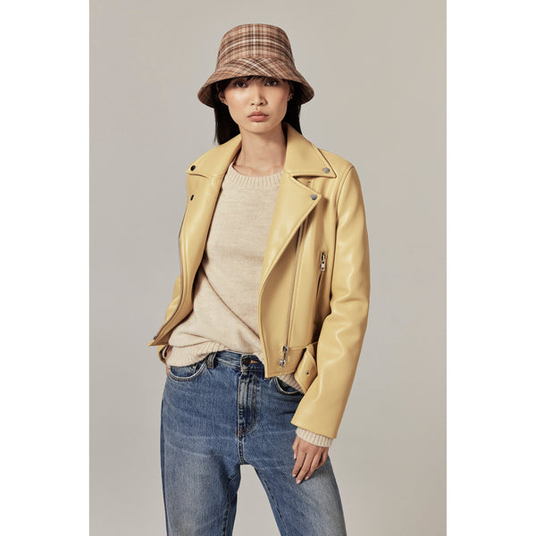 Helen Kaminski Milton Check Bucket Hat Bucket Camel