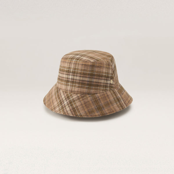 helen kaminski Milton Check Bucket Hat Bucket Camel