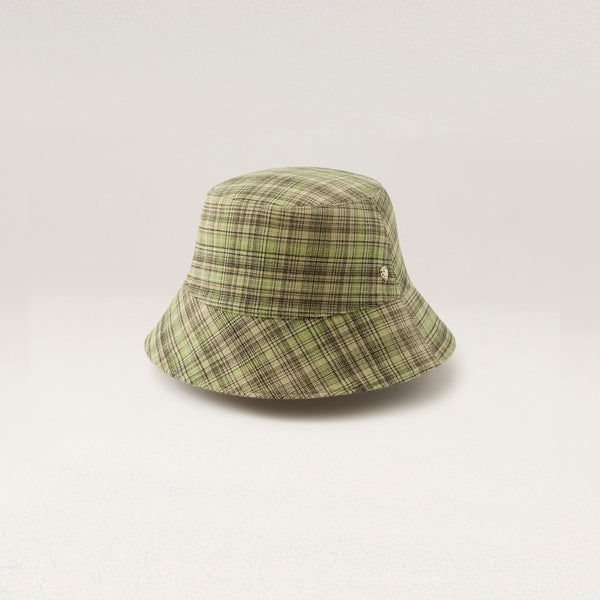 helen kaminski Milton Check Bucket Hat Bucket Chartreuse