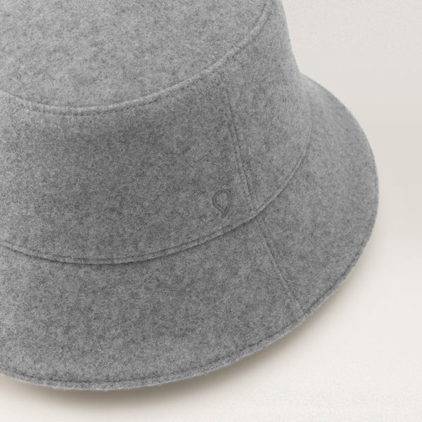 Helen Kaminski Milton Wool Bucket Hat Bucket Light Grey Melange