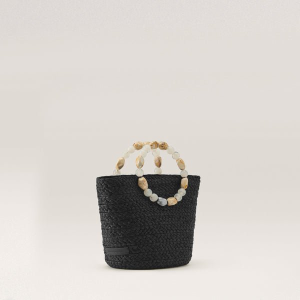Helen Kaminski Nacre Basket Bag Basket Charcoal/Natural
