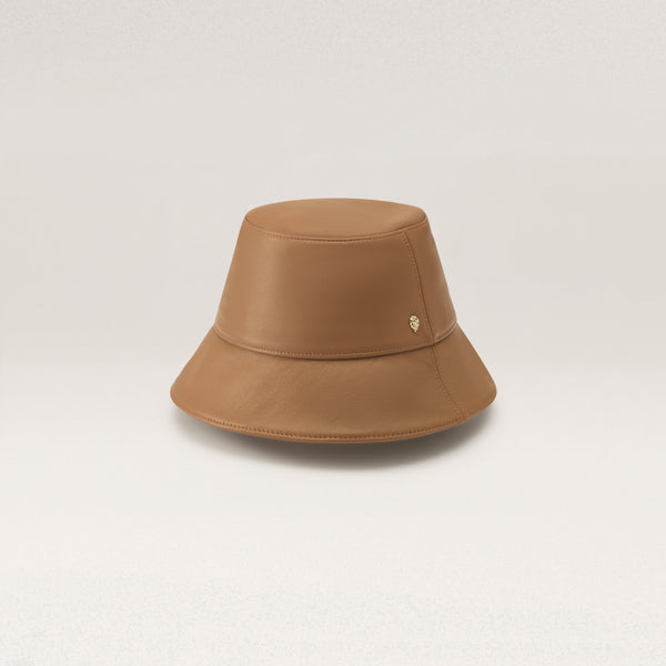 helen kaminski Palmer Leather Bucket Hat Bucket Camel