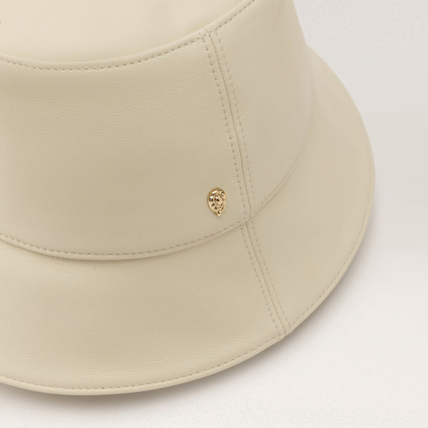 Helen Kaminski Palmer Leather Bucket Hat Bucket Parchment