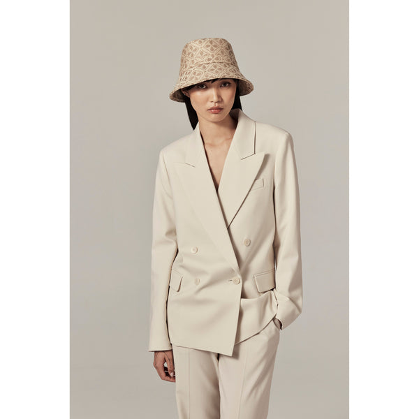 Helen Kaminski Percy Jacquard Bucket Hat Bucket Jacquard Latte