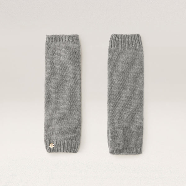 helen kaminski Perry Wool Blend Arm Warmer Knitwear Gloves Mid Grey Melange