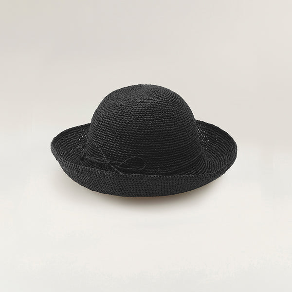 Helen Kaminski Provence 10 Hat Turn Up Brim Charcoal