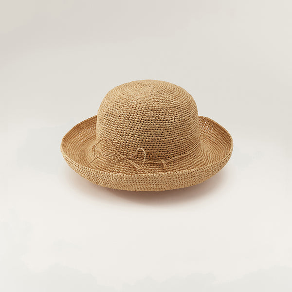 Helen Kaminski Provence 10 Hat Turn Up Brim Natural