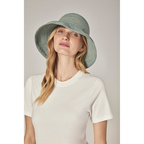 Helen Kaminski Provence 10 Hat Turn Up Brim Seaglass