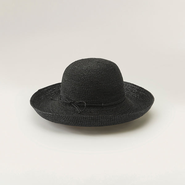 Helen Kaminski Provence 12 Hat Turn Up Brim Charcoal