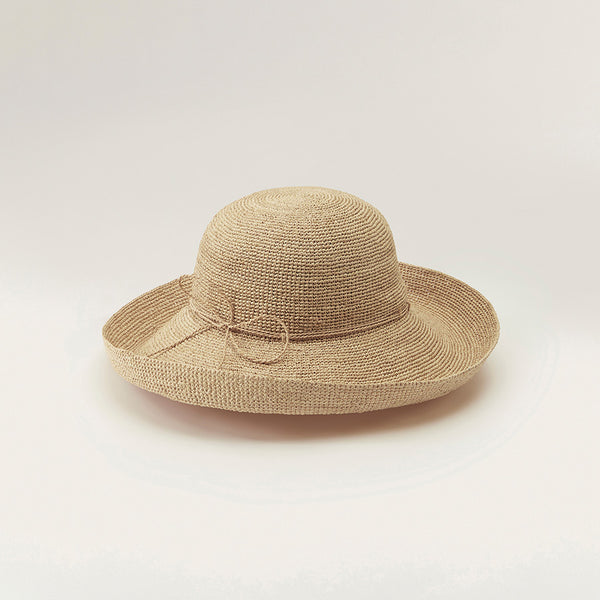 Helen Kaminski Provence 12 Hat Turn Up Brim Natural