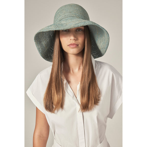 Helen Kaminski Provence 12 Hat Turn Up Brim Seaglass