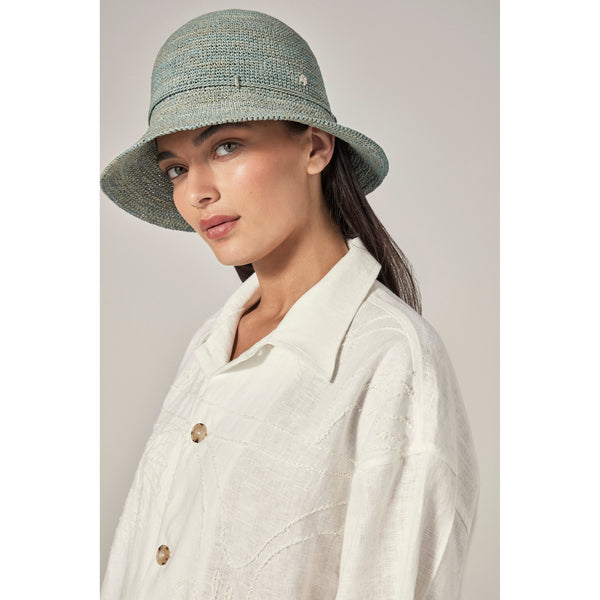 Helen Kaminski Provence 8 Hat Turn Up Brim Seaglass