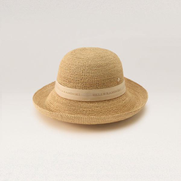 helen kaminski Provence Logo 10 Hat Turn Up Brim Natural