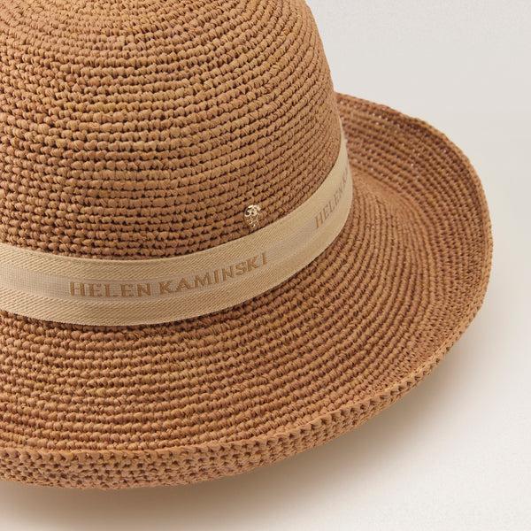 Helen Kaminski Provence Logo 10 Hat Turn Up Brim Nougat