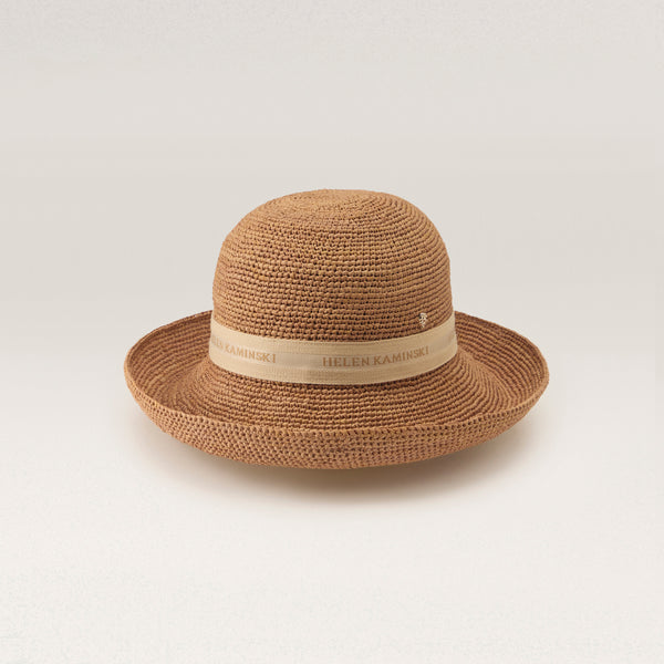 helen kaminski Provence Logo 10 Hat Turn Up Brim Nougat