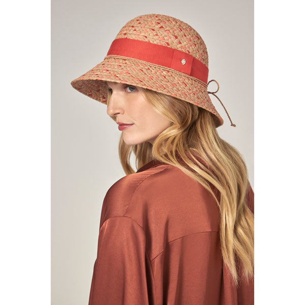 Helen Kaminski Rebecca Hat Cloche Nougat/ Tropical/ Tropical