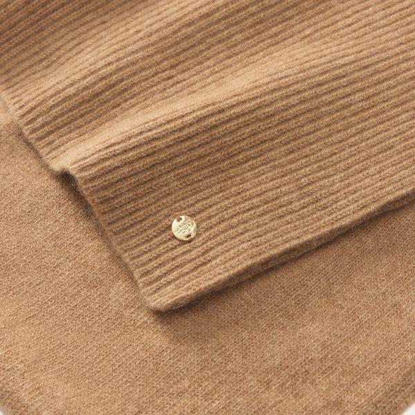 Helen Kaminski Reese Cashmere Scarf Knitwear Scarf Camel