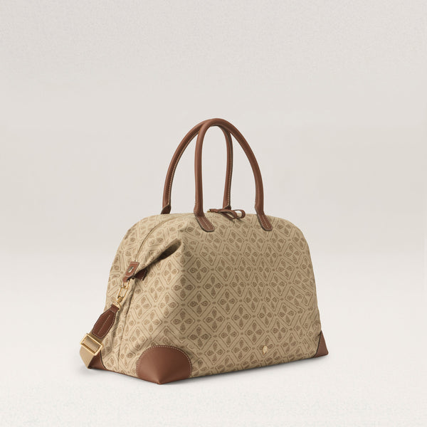 Helen Kaminski River Jacquard Overnighter Bag Overnighter Jacquard Latte/Cuoio