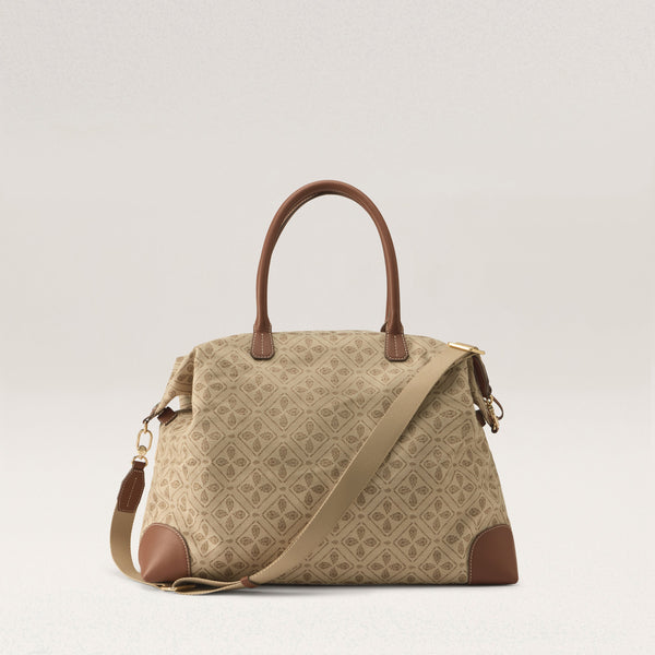 Helen Kaminski River Jacquard Overnighter Bag Overnighter Jacquard Latte/Cuoio