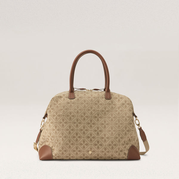 helen kaminski River Jacquard Overnighter Bag Overnighter Jacquard Latte/Cuoio