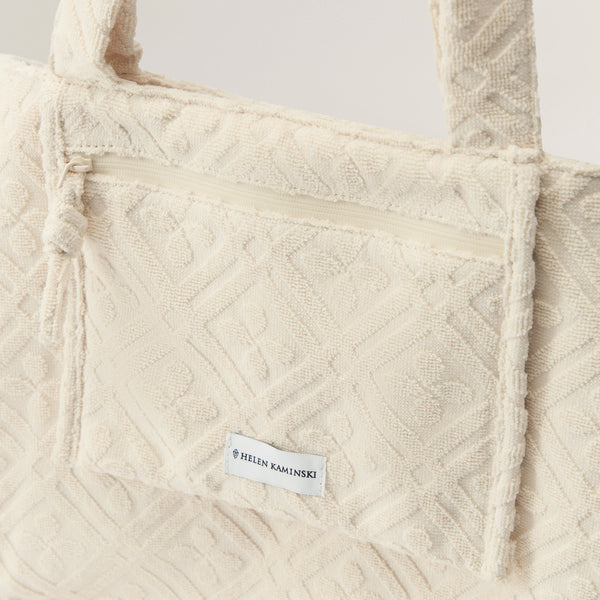 Helen Kaminski Rocamar Terry Tote Bag Tote Parchment