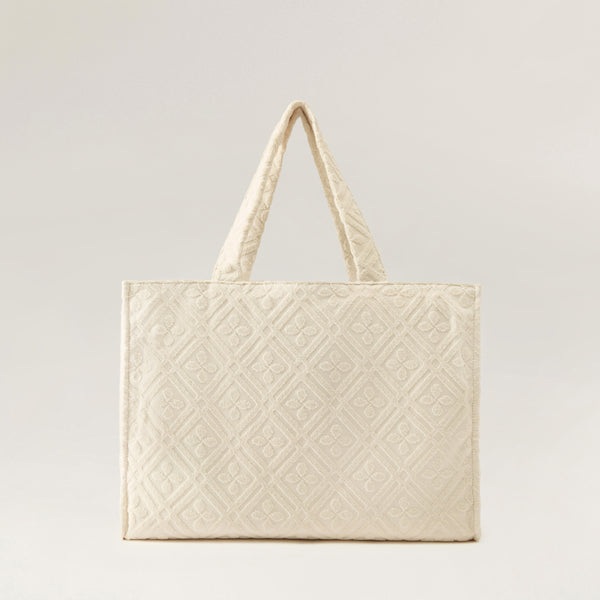 helen kaminski Rocamar Terry Tote Bag Tote Parchment