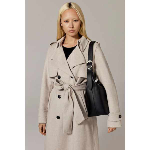 Helen Kaminski Signy Leather Shoulder Bag Bag Shoulder Black