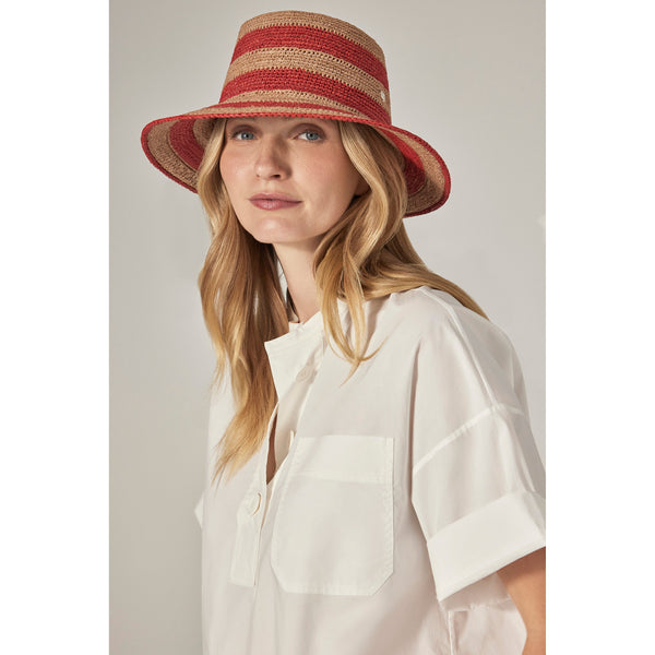 Helen Kaminski Tama Hat Medium Brim Nougat/ Tropical
