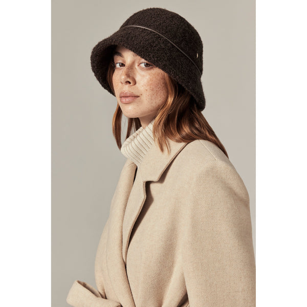 helen kaminski Thea Wool Blend Cloche Hat Cloche Chocolate
