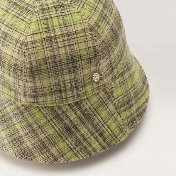 Helen Kaminski Zahara Check Cloche Hat Cloche Chartreuse