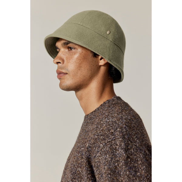 Helen Kaminski Zahara Wool Cloche Hat Cloche Washed Khaki