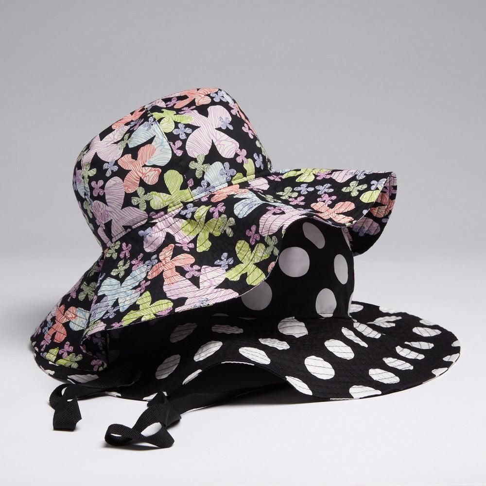 helene berman Atri Cotton Sunhat with Wide Brim and Adjustable Ribbon