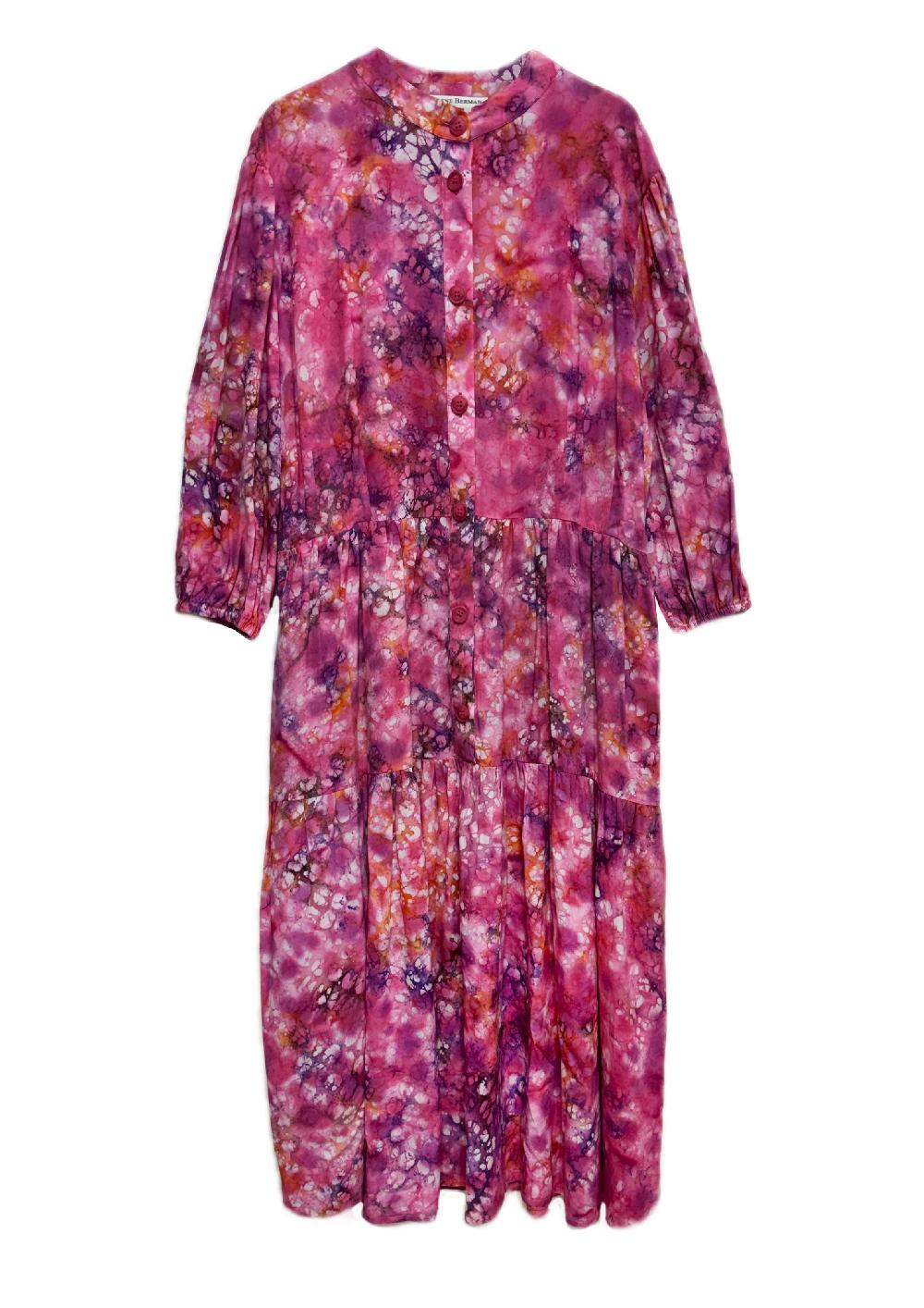 helene berman Freya Easy-Wear Long Sleeve Tiered Dress - 10